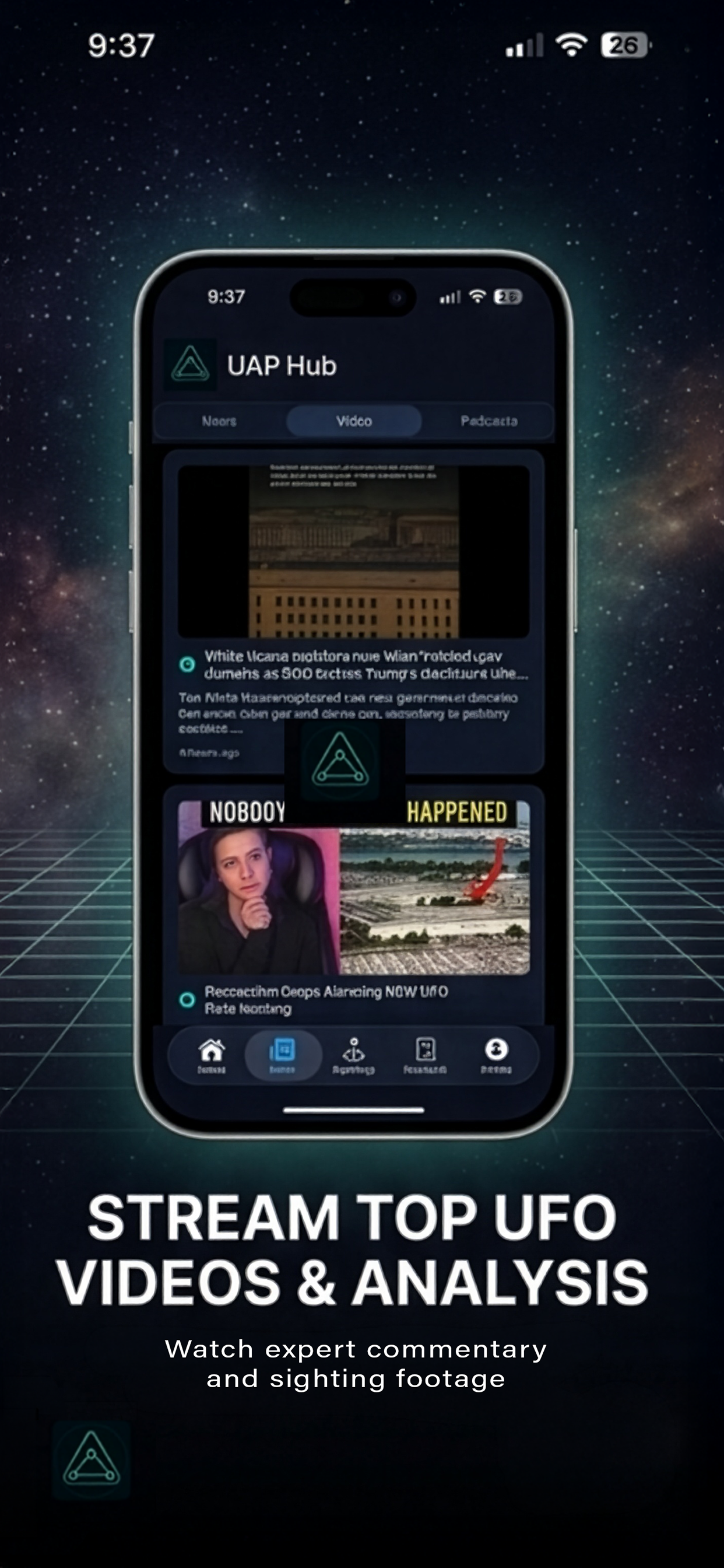 Stream Top UFO Videos and Analysis